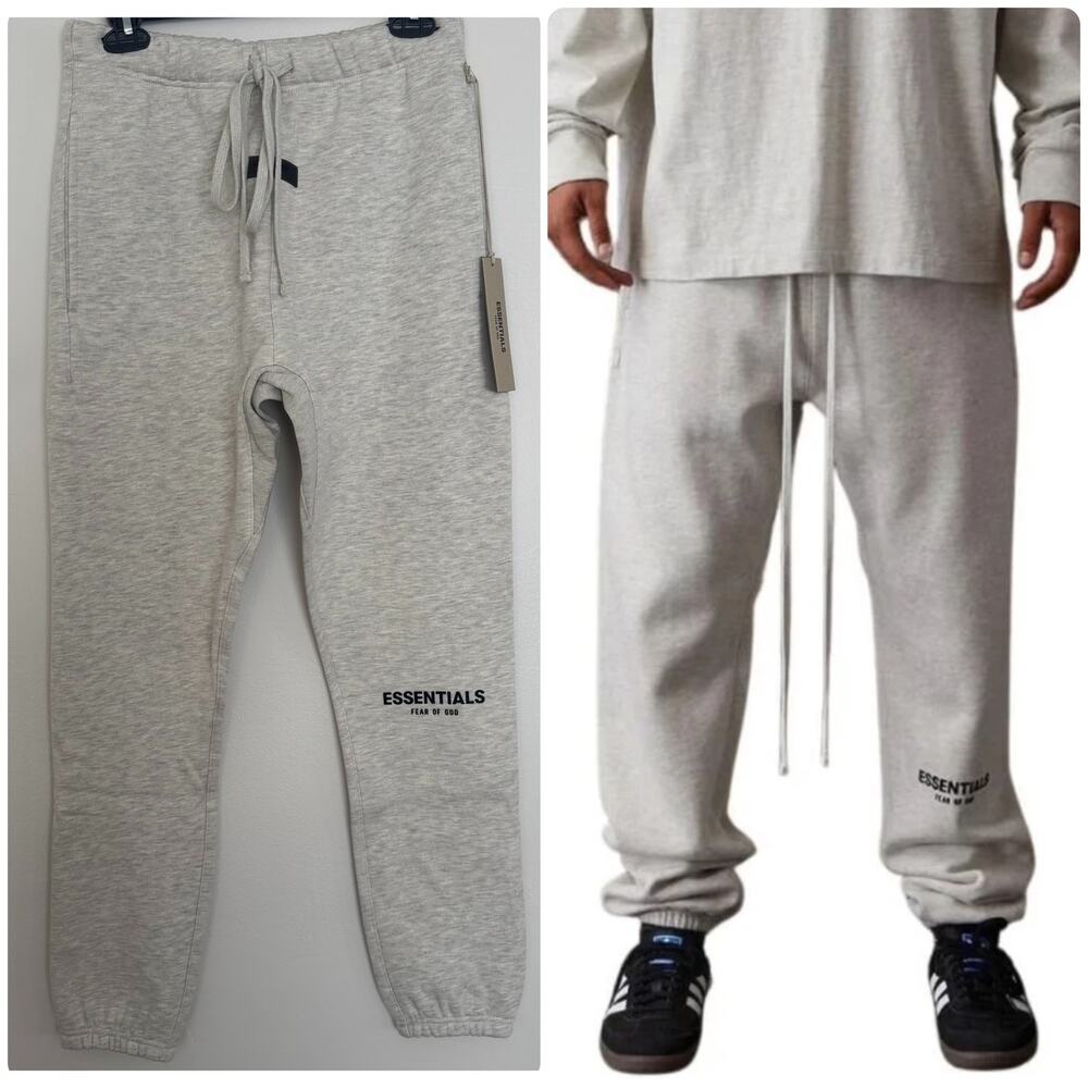 Fear of God Essentials Core Collection Sweatpants in Light Oatmeal